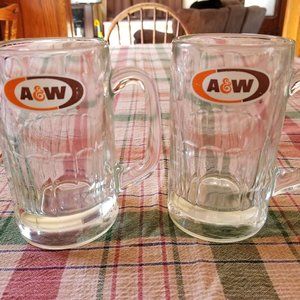 Vintage A&W Root Beer Mugs